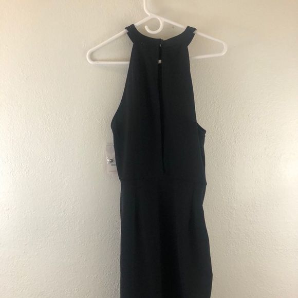 Shoedazzle Halter Ruched Black Dress size XL - Picture 6 of 6